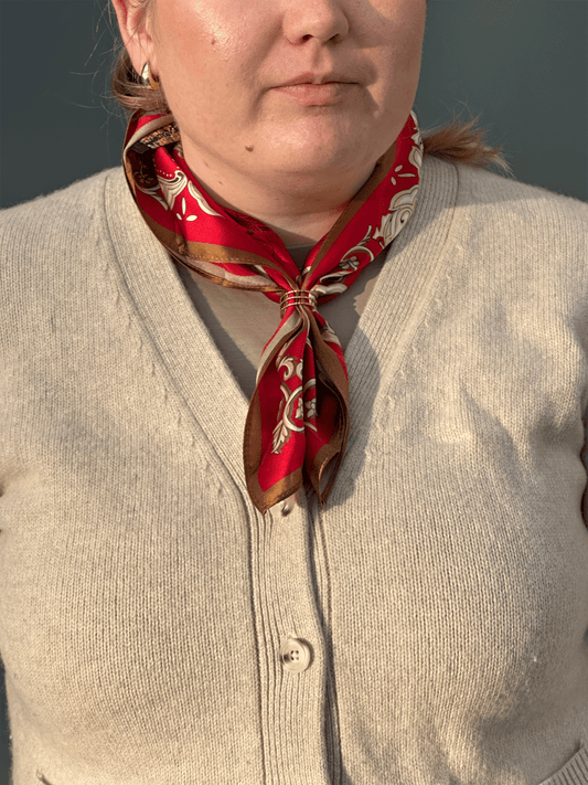 Bonita Scarf - Red - at home