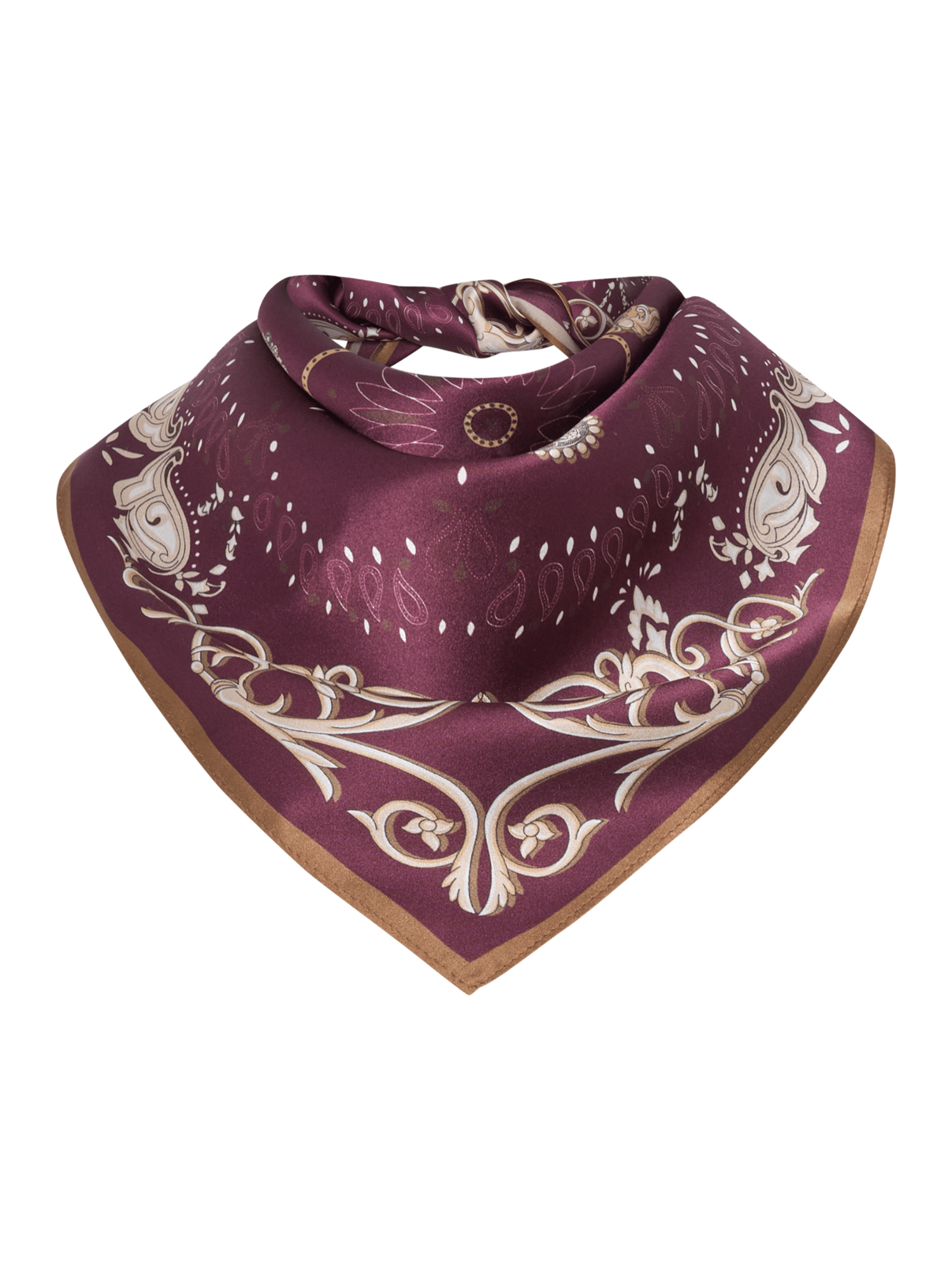 Bonita Scarf - Wine - at home