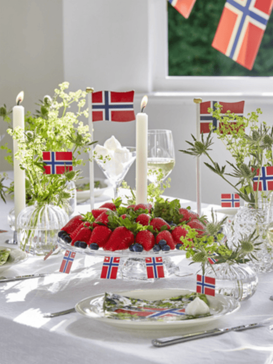 Bukettflagg - Norske Flagg 24stk - at home