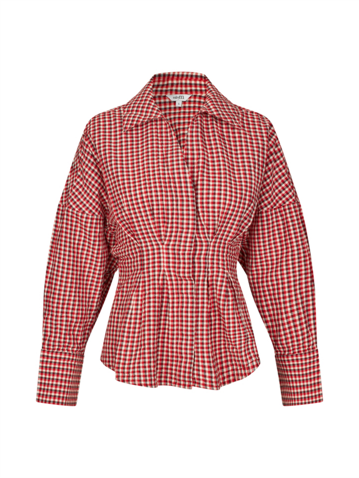 Isidor-M Blouse - Red Aura Check
