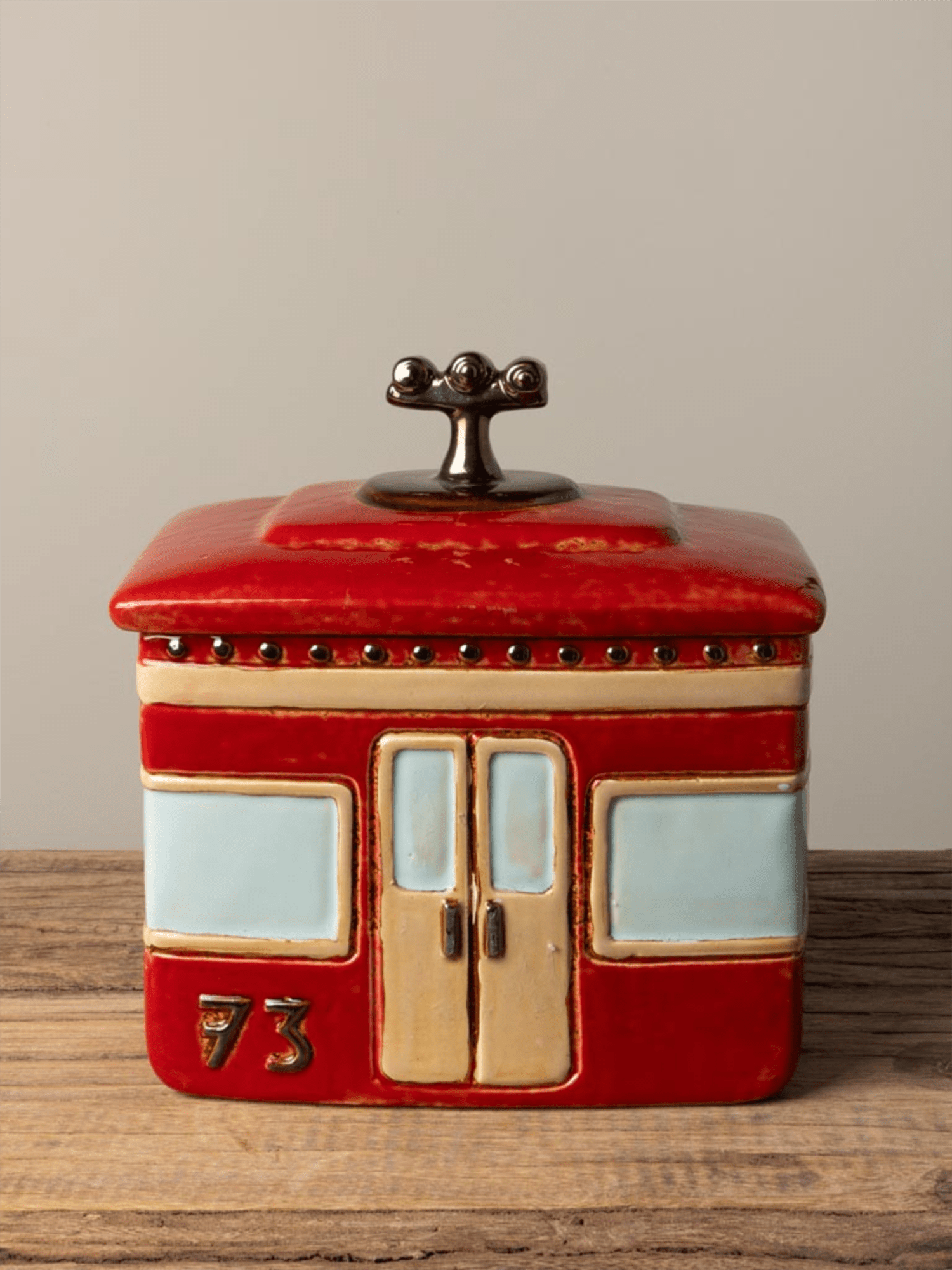Cable Car Box - Red - at home