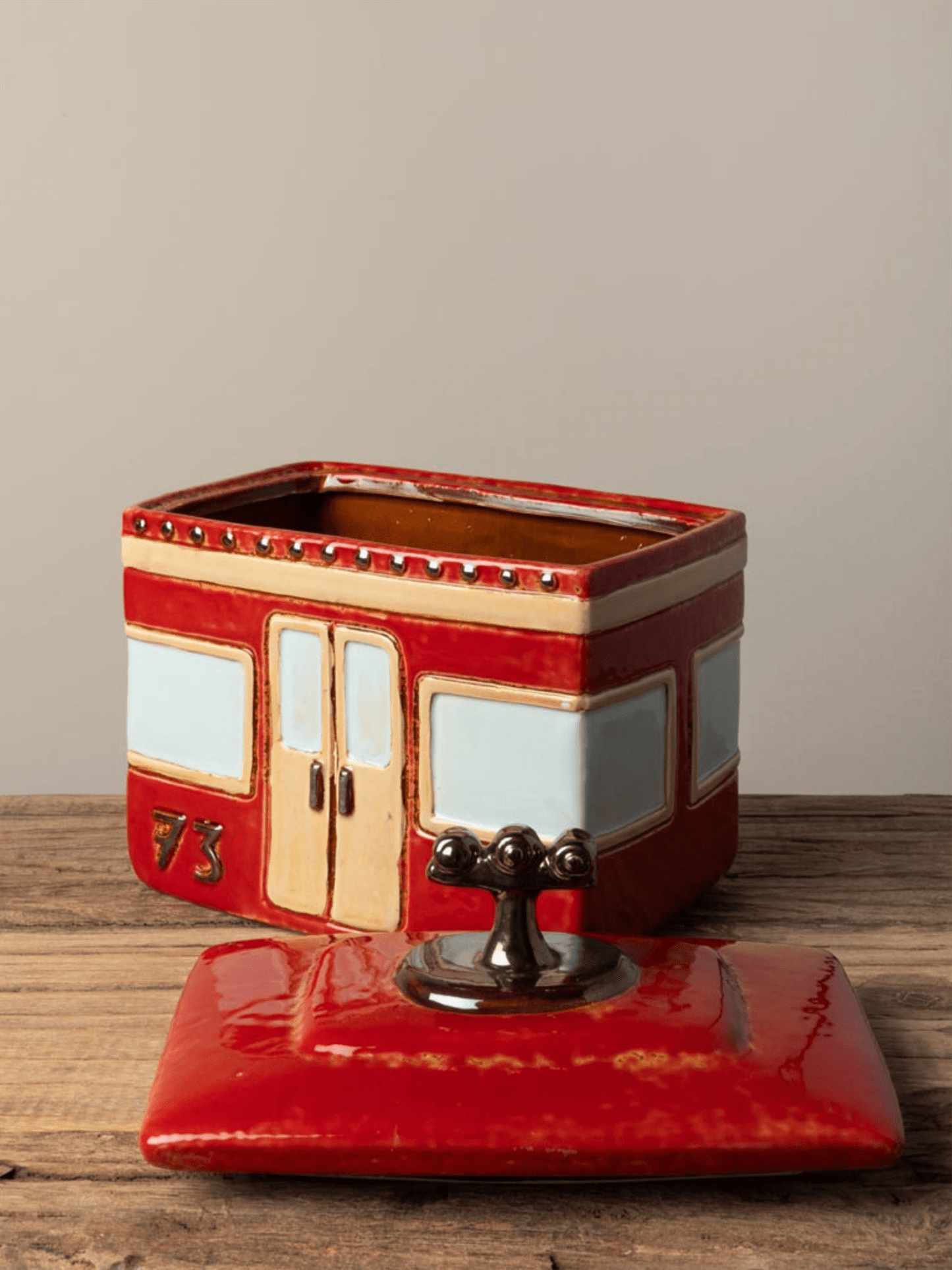 Cable Car Box - Red - at home