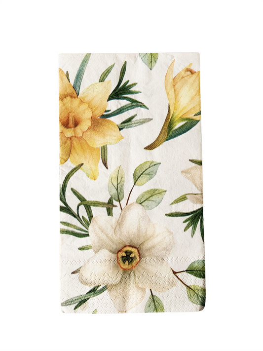 Servietter - Påskeliljer 33x40cm