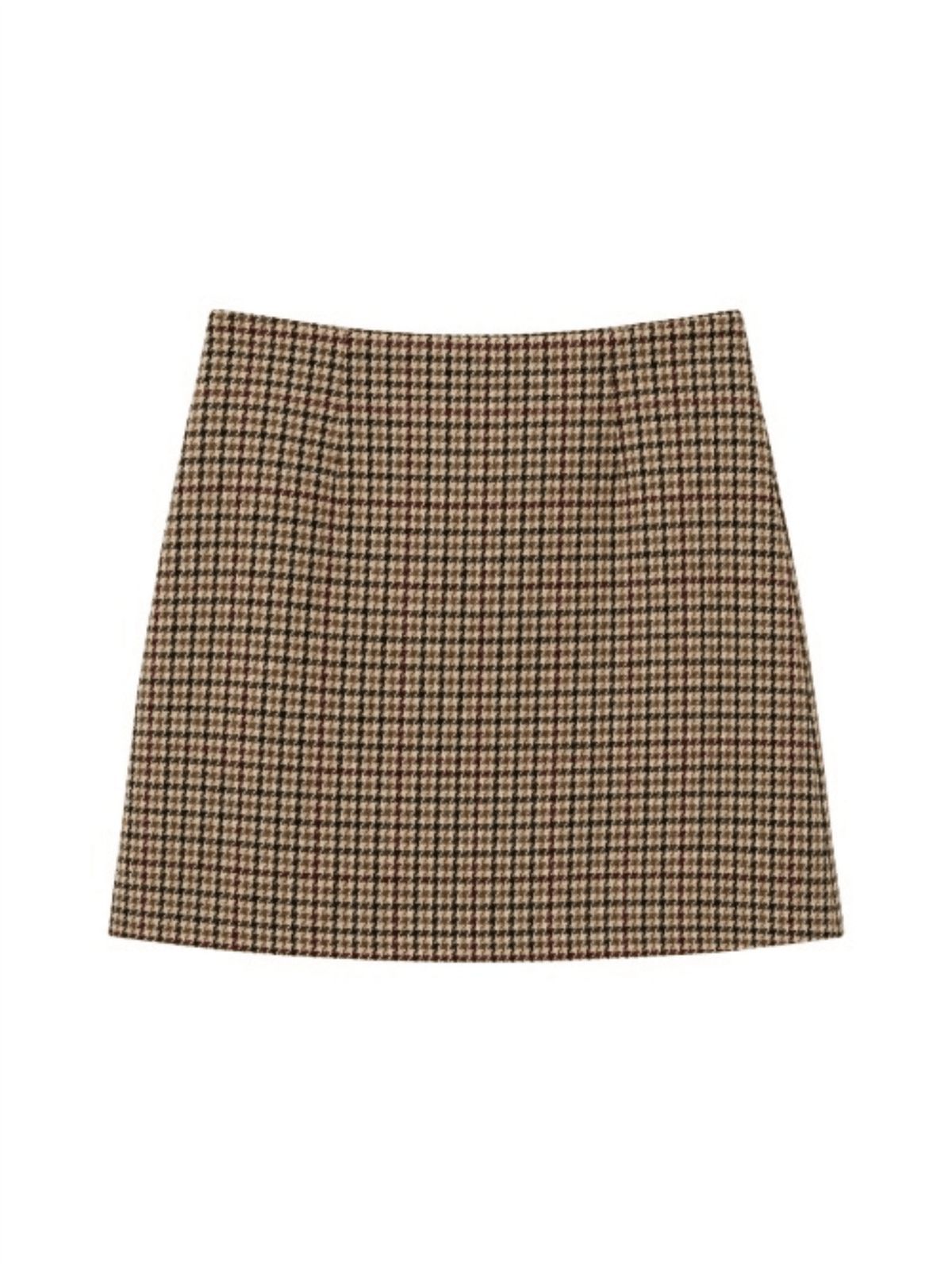 Check Skirt - Multi - at home