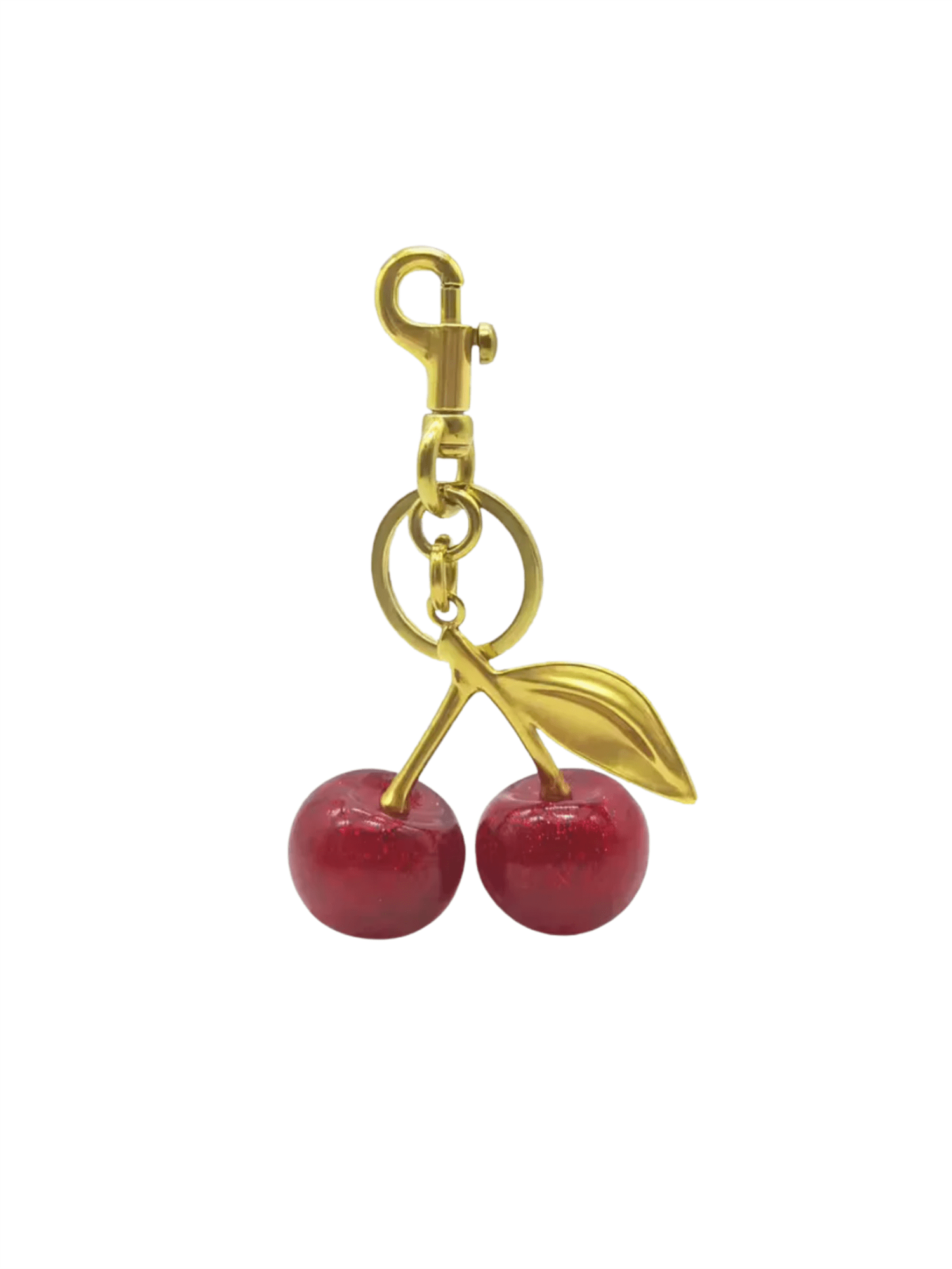 Cherry Bag Charm - at home