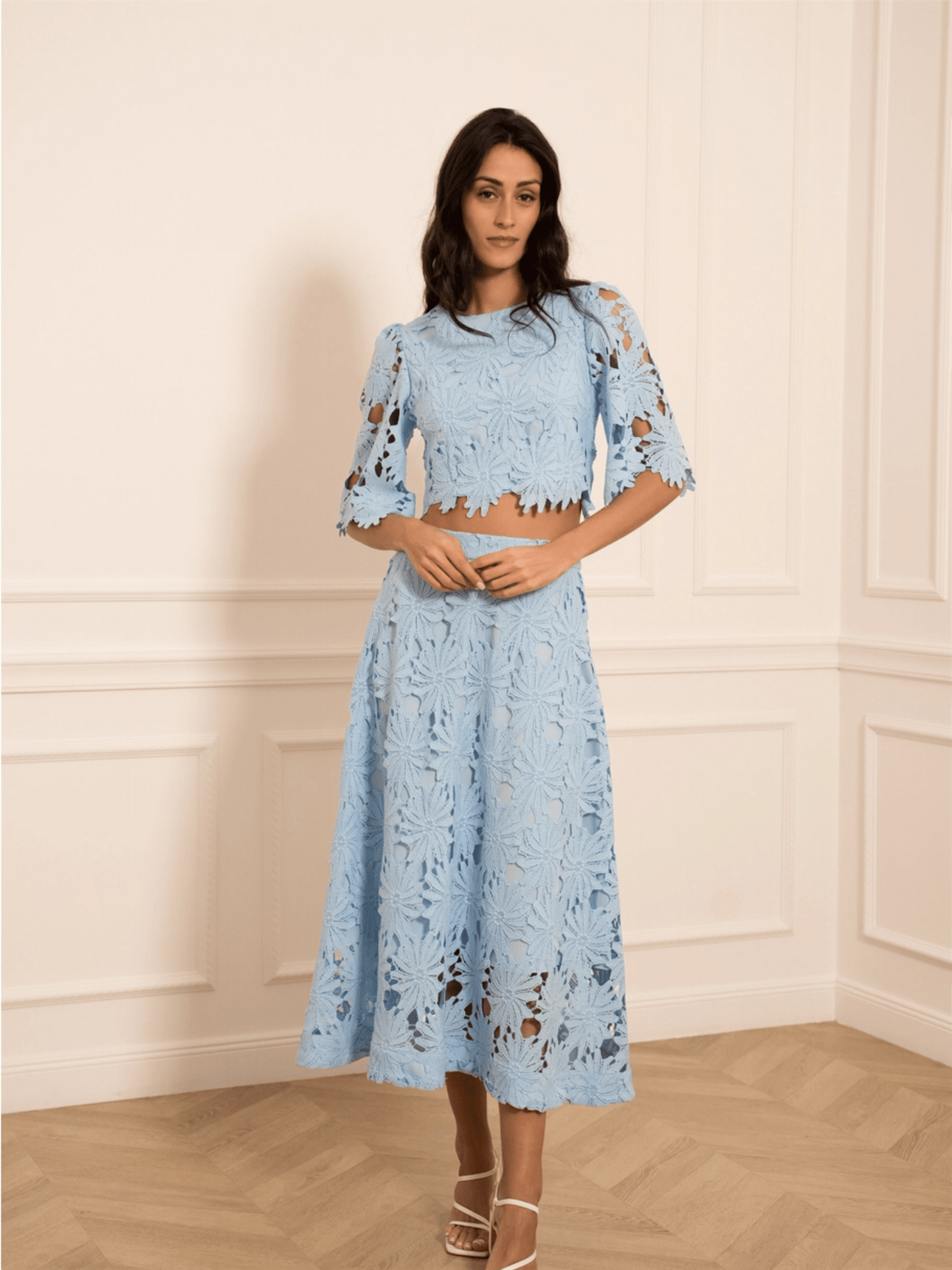 Chloé Top - Light Blue - at home