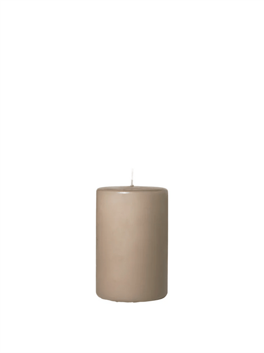 Church Pillar Candle 10x15cm - Linen - at home