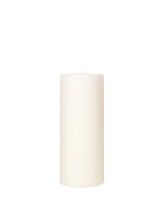 Church Pillar Candle 10x25cm - Antique White - at home