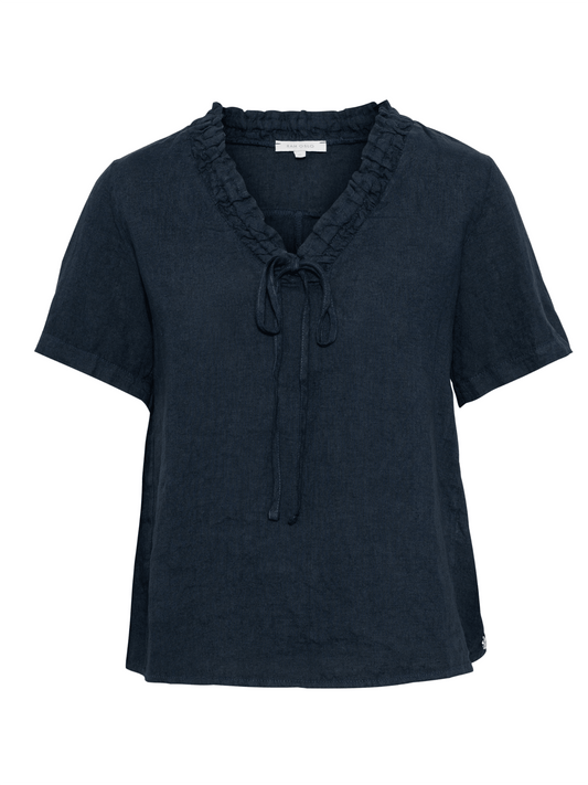 Clara Top - Navy - at home