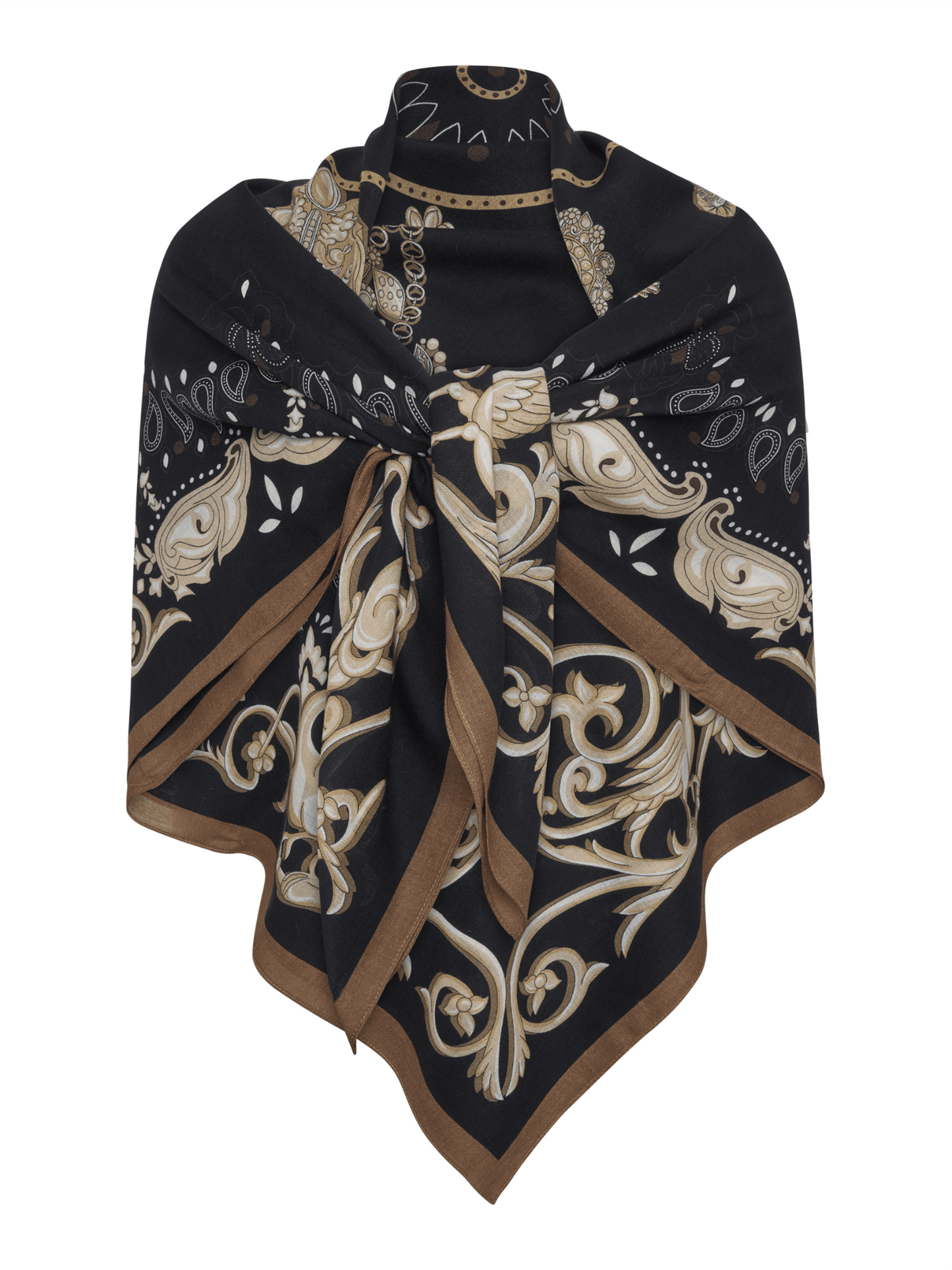 Classy Scarf - Black - at home