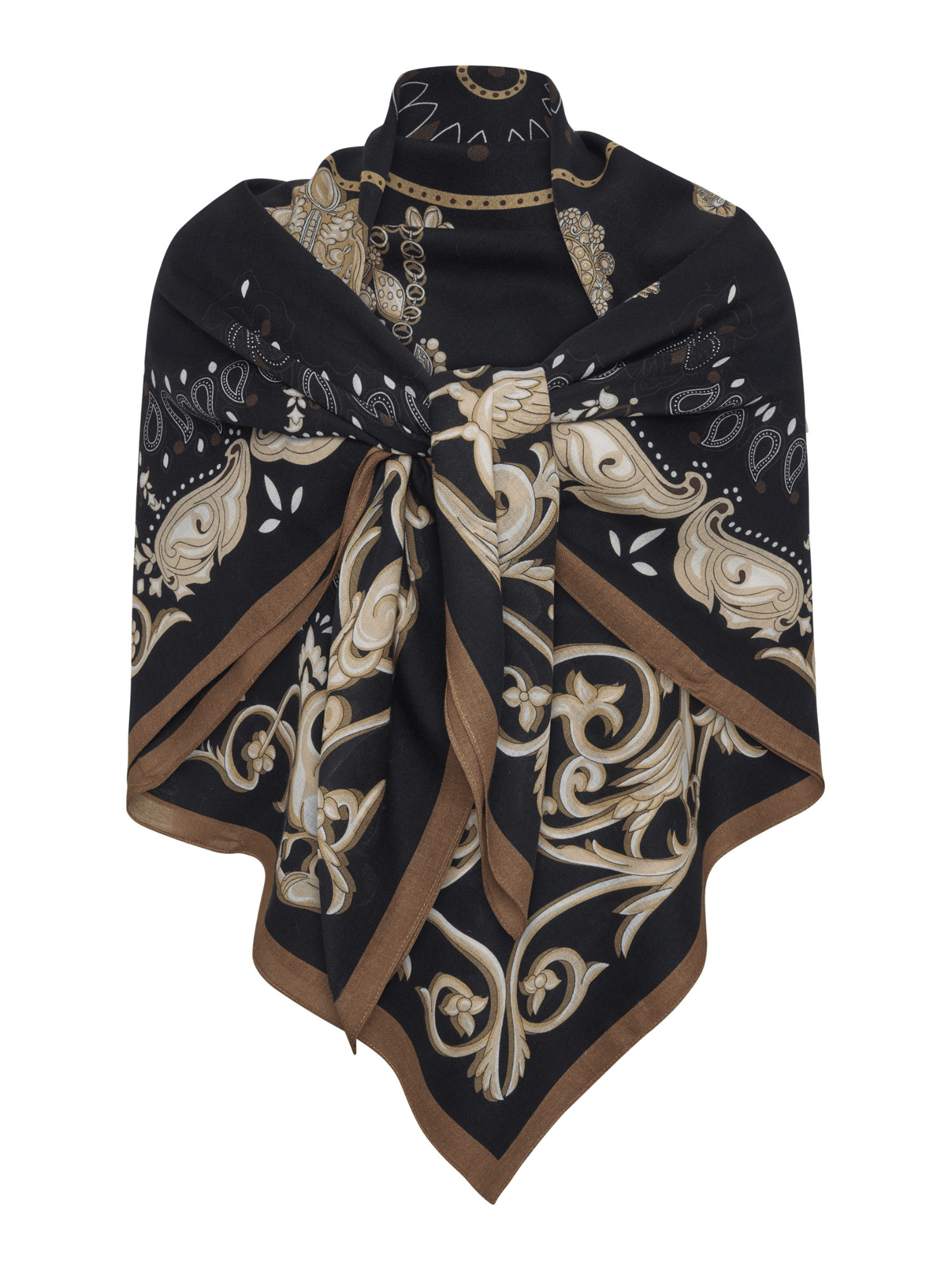Classy Scarf - Black - at home