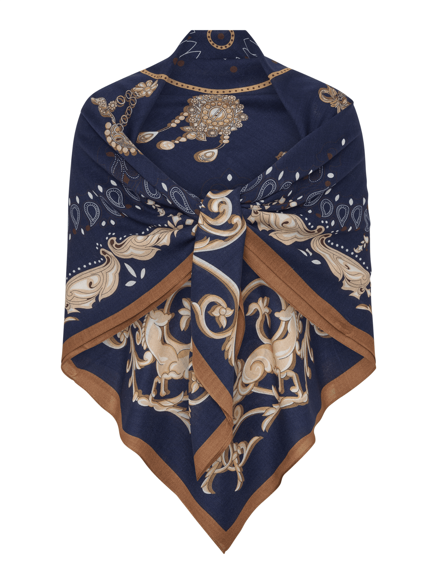 Classy Scarf - Navy - at home