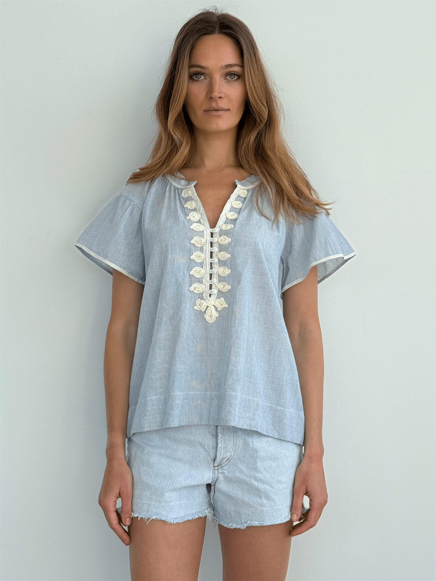 Clematis Top - Blue - at home