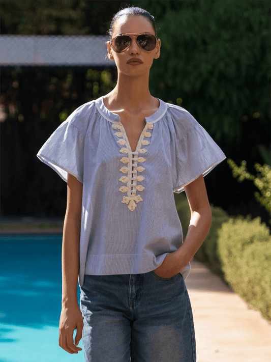 Clematis Top - Blue - at home