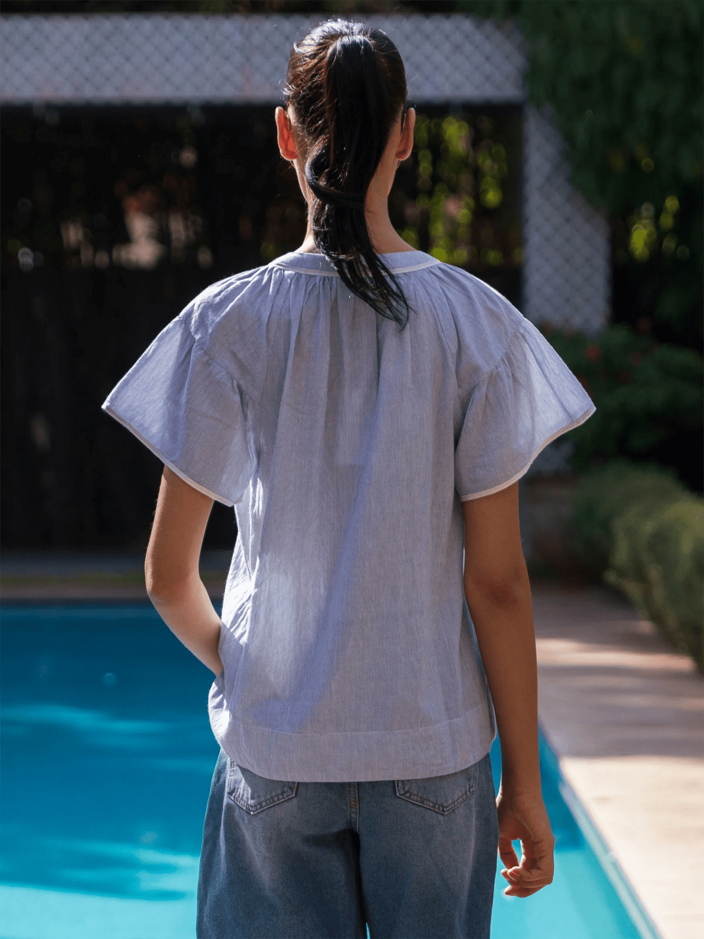 Clematis Top - Blue - at home