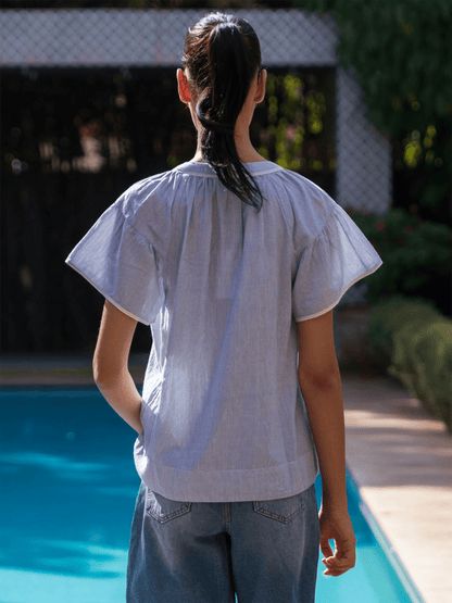 Clematis Top - Blue - at home