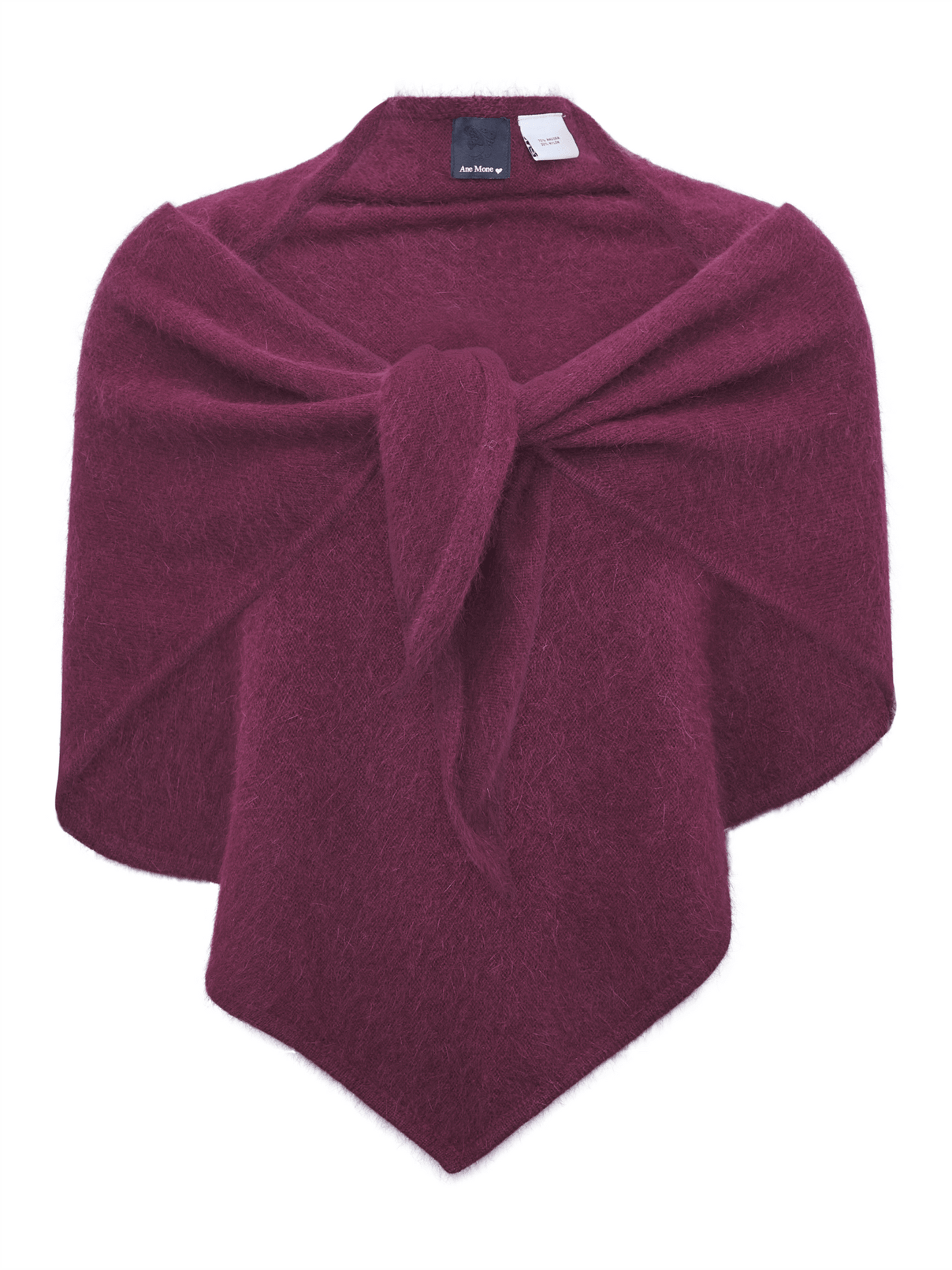 Cosy Shawl - Plum - at home