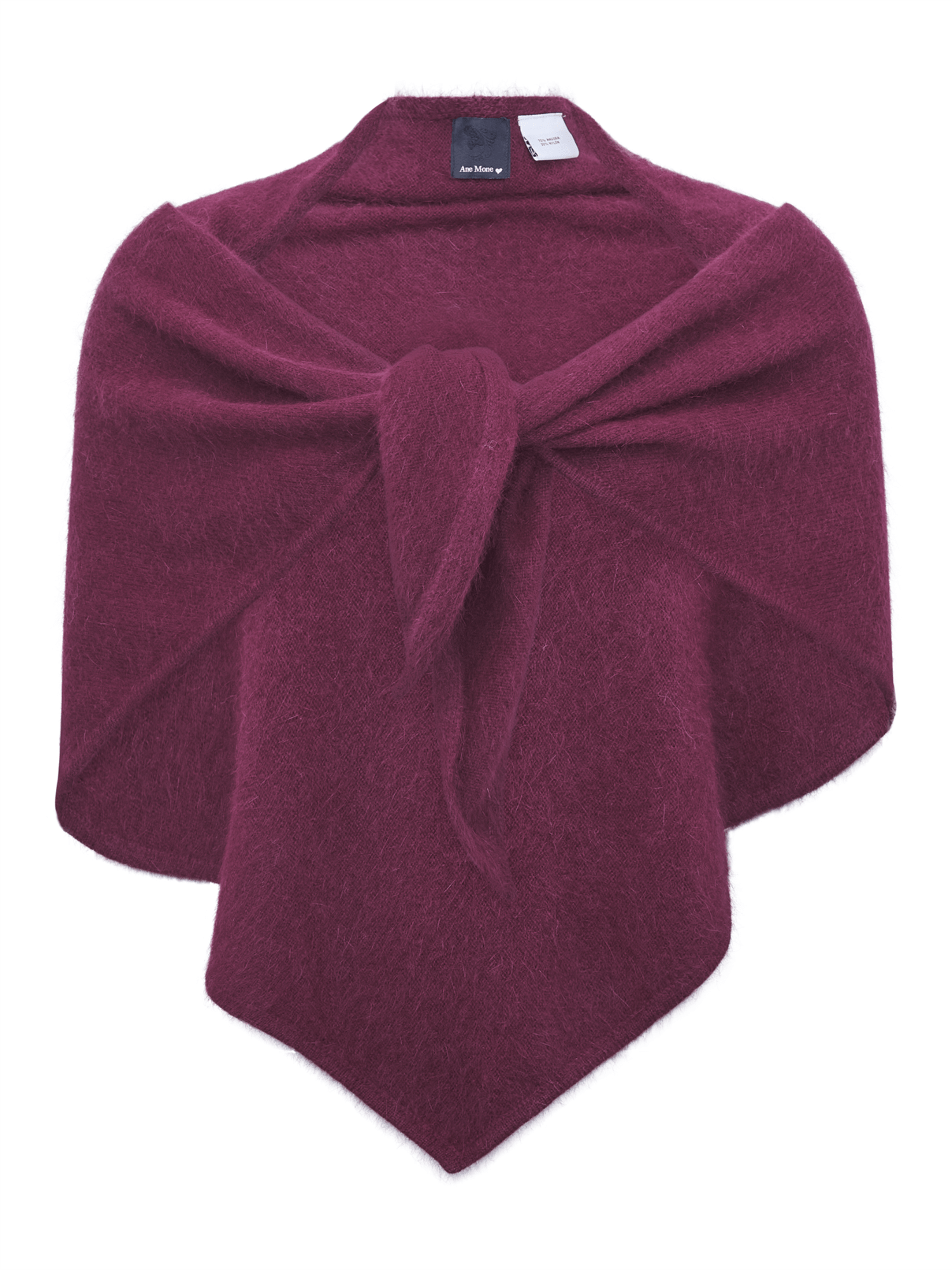 Cosy Shawl - Plum - at home