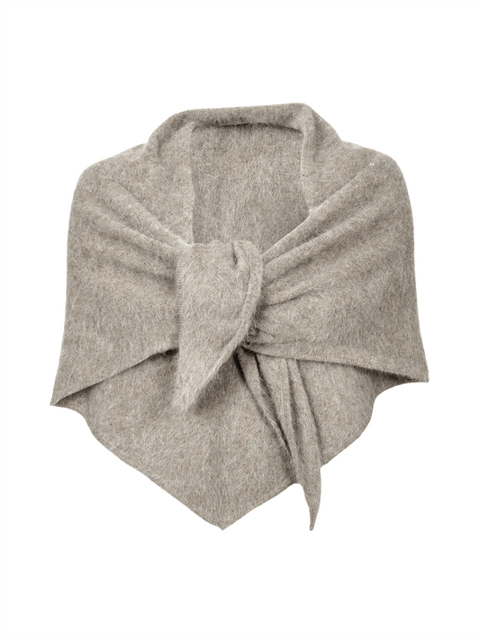 Cosy Shawl - Praline - at home