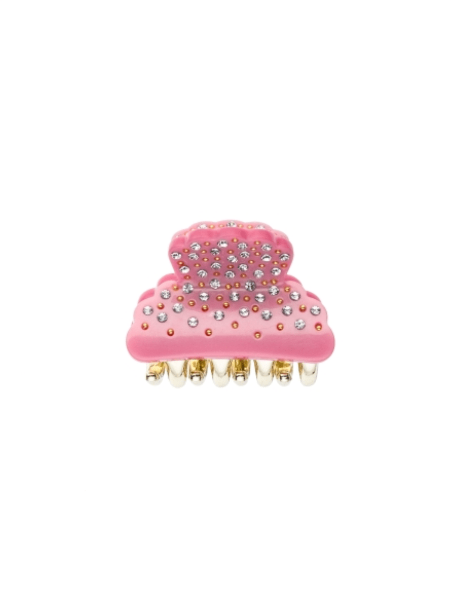 Crystal Hair Claw Small - Bubblegum Pink - at home