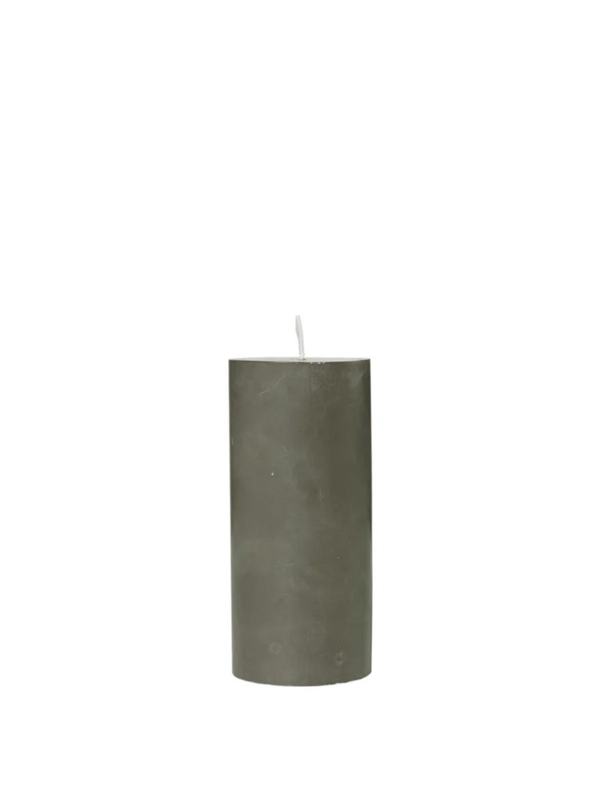 Eco Pillar Candle 15cm - Grape Leaf Green