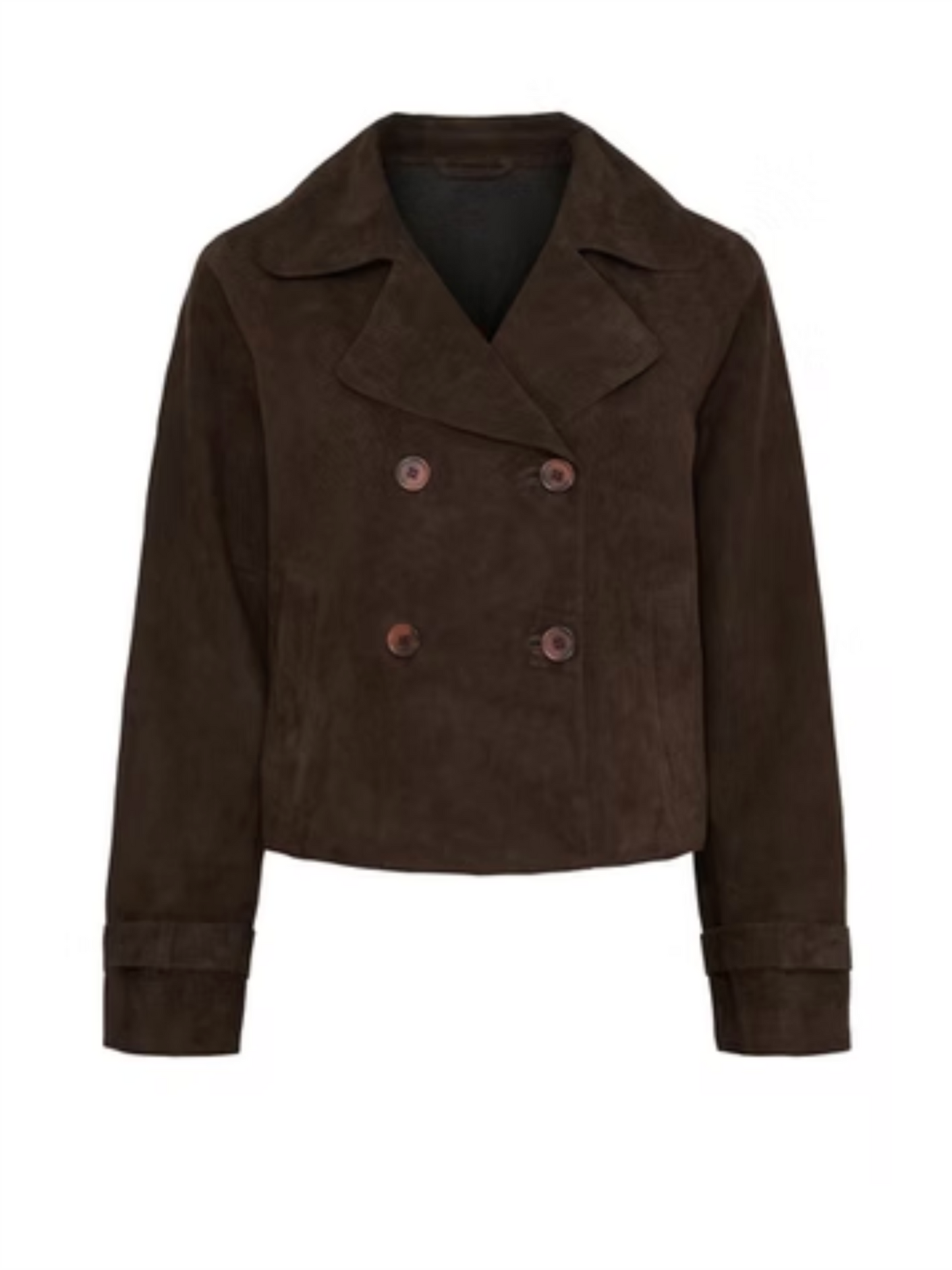 Jolie Suede Jacket - Dark Chocolate Brown