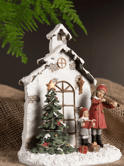Dekorasjon - Barn Med Fiolin Led - Lys - at home