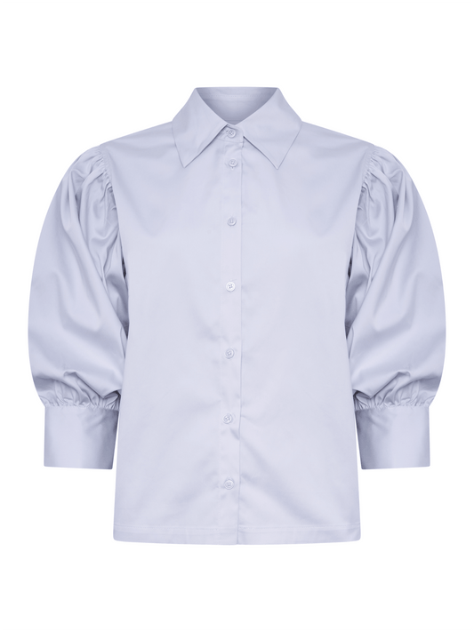 Diana Blouse - Light Blue - at home