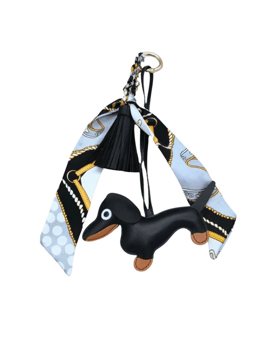 Dog Dag Charm Dachs Set - Black - at home