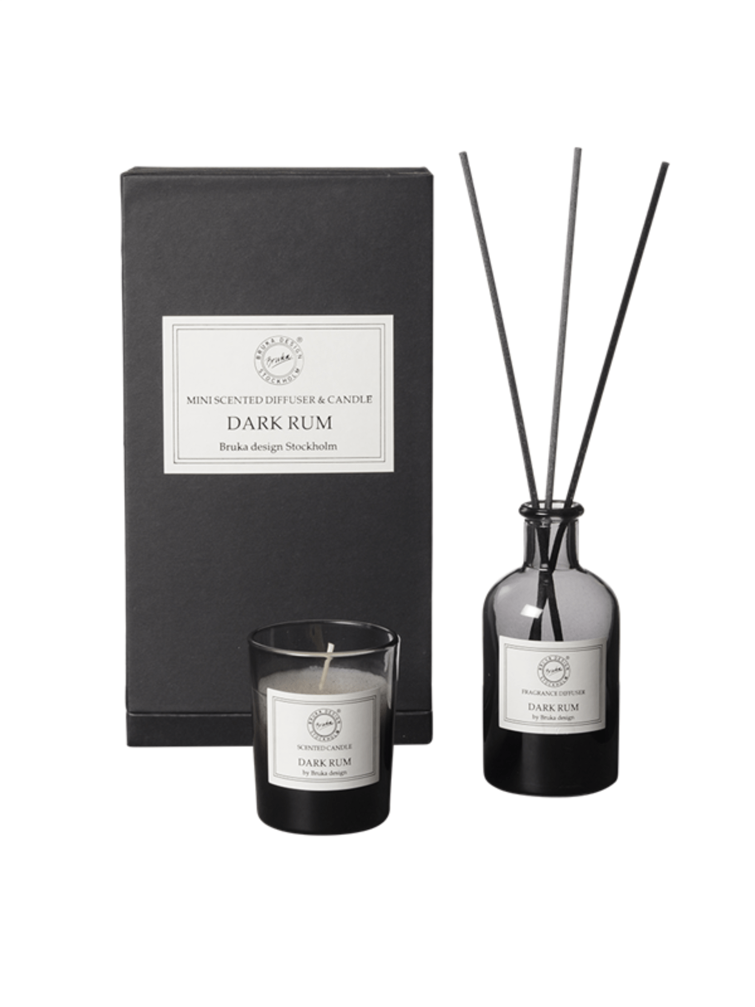 Duftlys & Duftpinne Smoke Gift Box - Dark Rum - at home