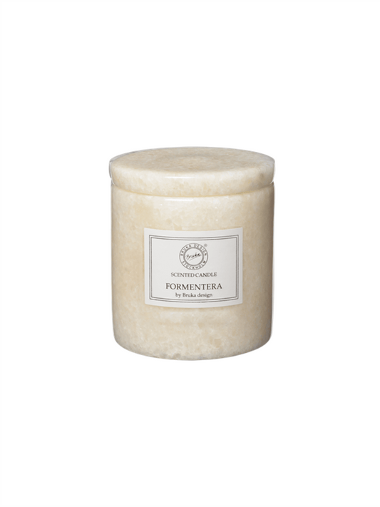 Duftlys White Stone 10x11cm - Formentera - at home