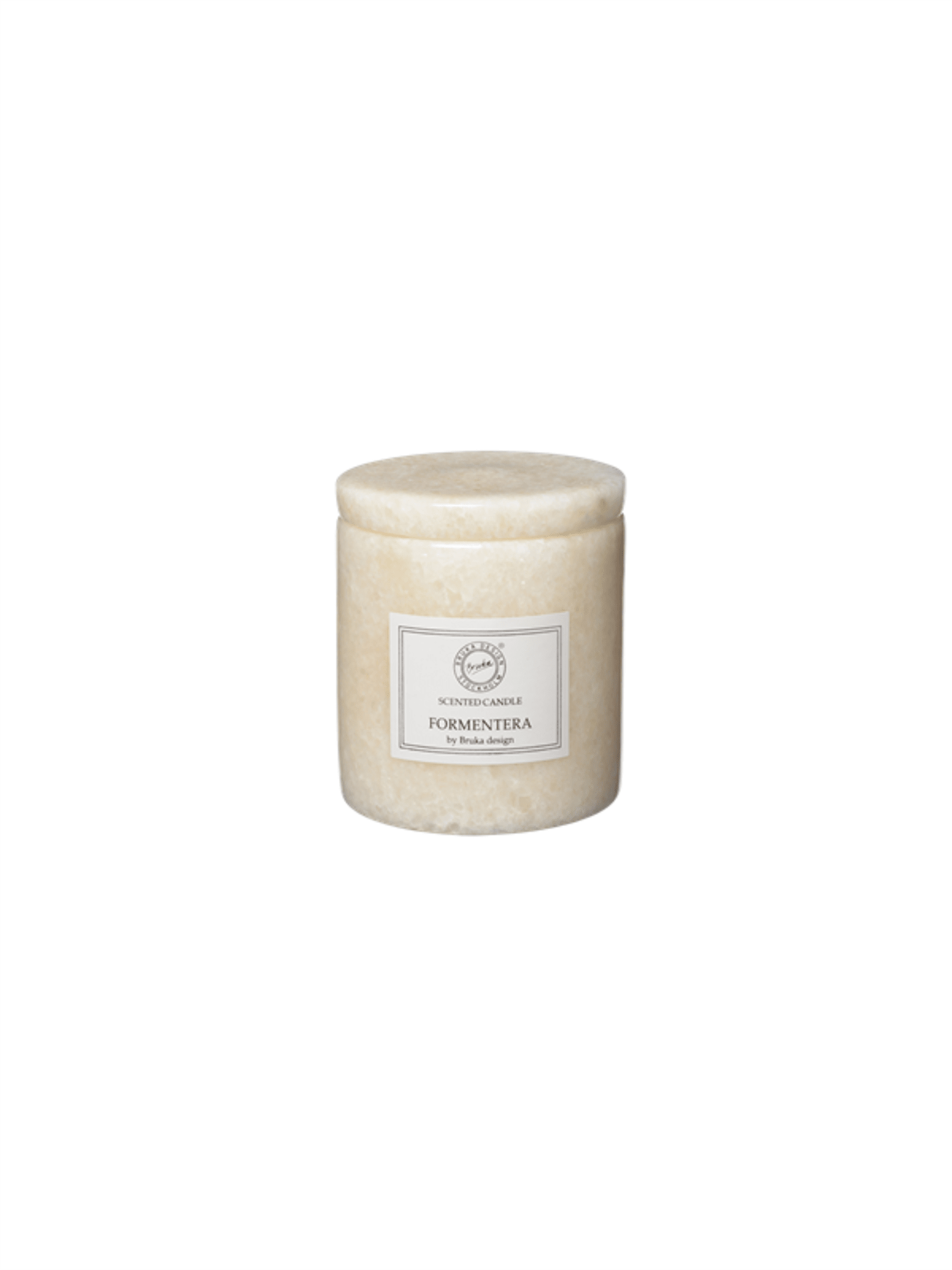 Duftlys White Stone 7x8cm - Formentera - at home