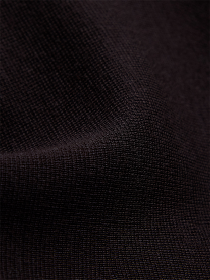 Cecilie Merino Dress - Dark Brown