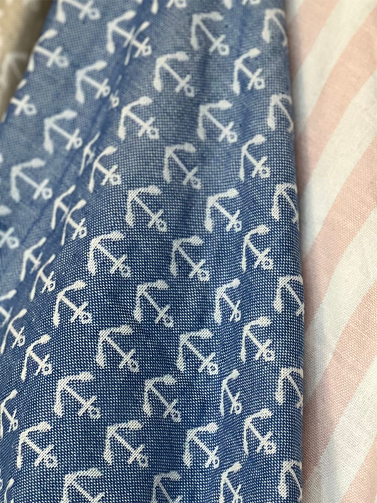 Kjøkkenhåndkle Med Ankere - Blå