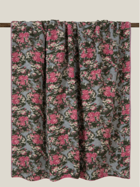 Pledd - Sweet Roses 150x190 Boiled Wool
