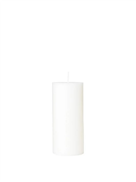 Eco Pillar Candle 15cm - Pure White - at home