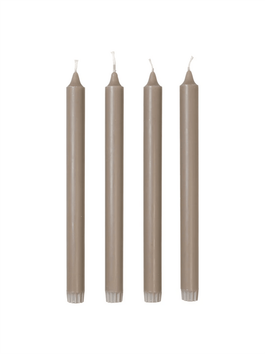 Eco Taper Candle 4pk - Linen - at home