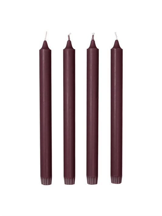 Eco Taper Candle 4pk - Wine Berry - at home