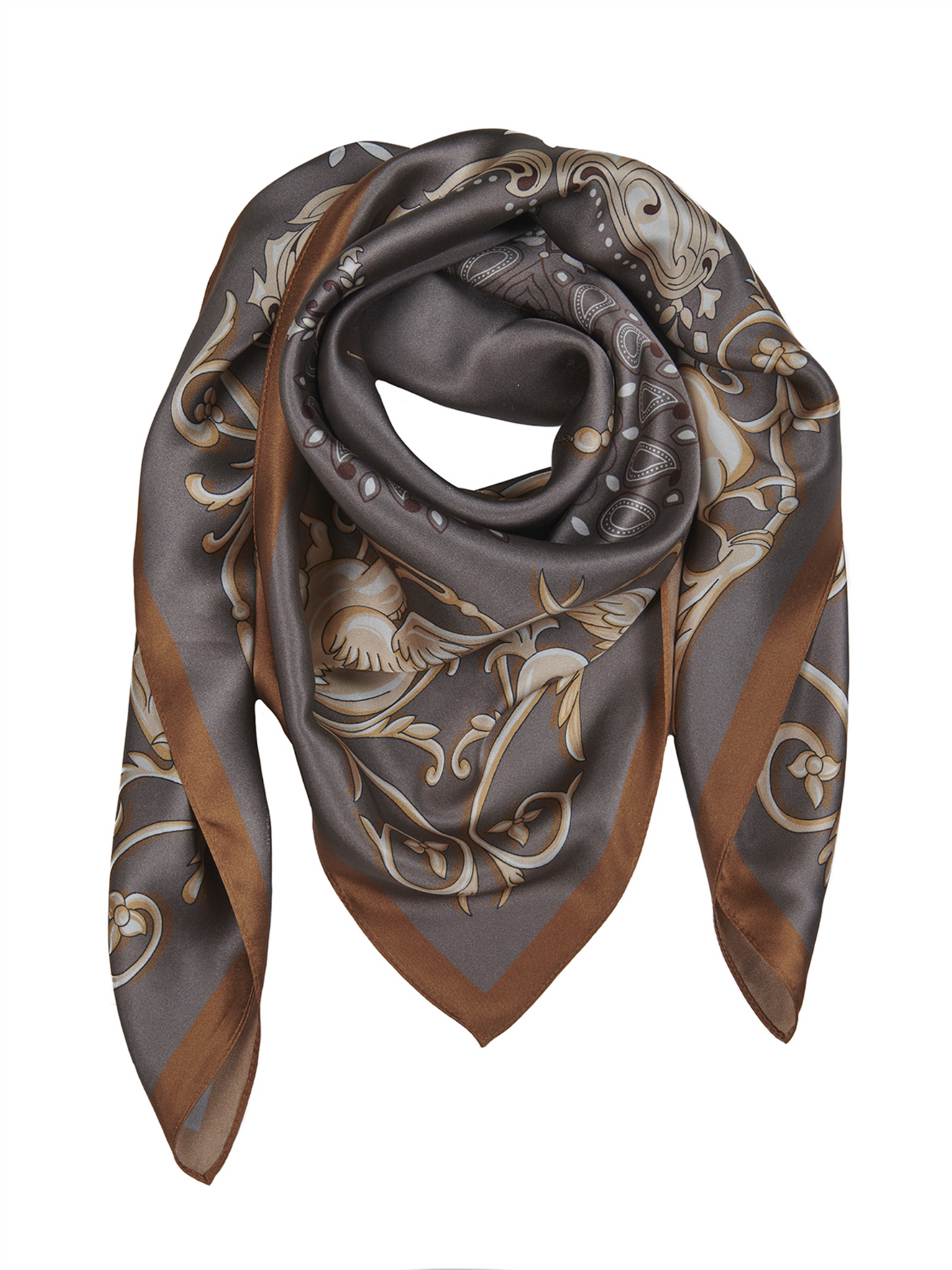 Lola Silk Scarf - Nutmeg