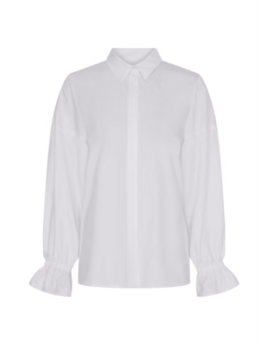 Elina Bamboo Shirt - White - at home