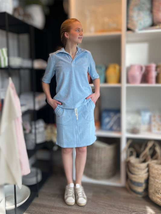 Emma Skirt - Light Blue - at home