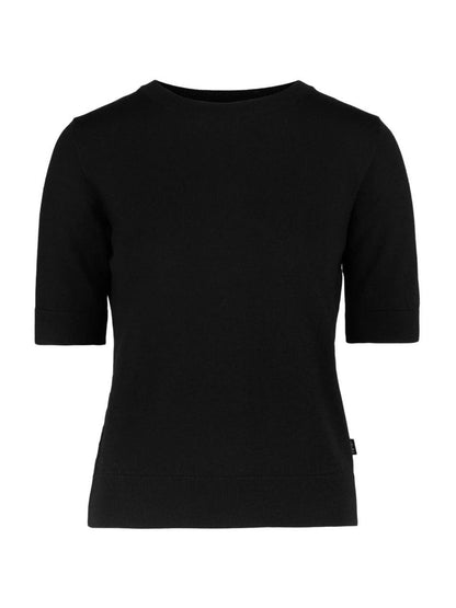 Emmy Merino Top - Black - at home