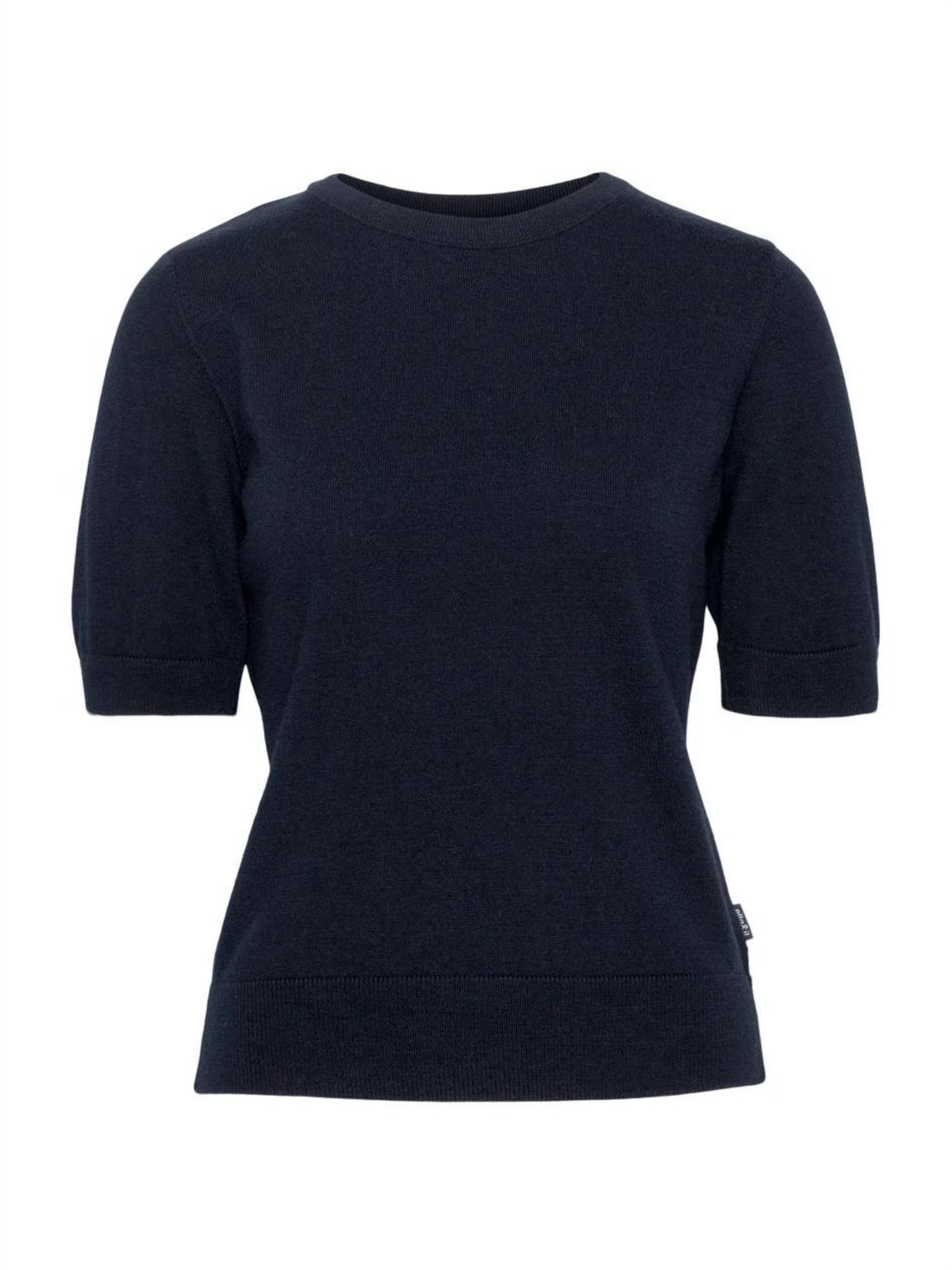 Emmy Merino Top - Navy - at home