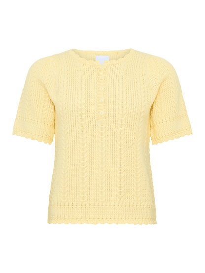 Esmeralda Pullover - Light Yellow - at home
