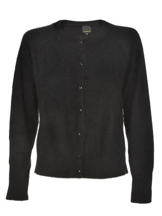 Eva Cardigan - Black - at home