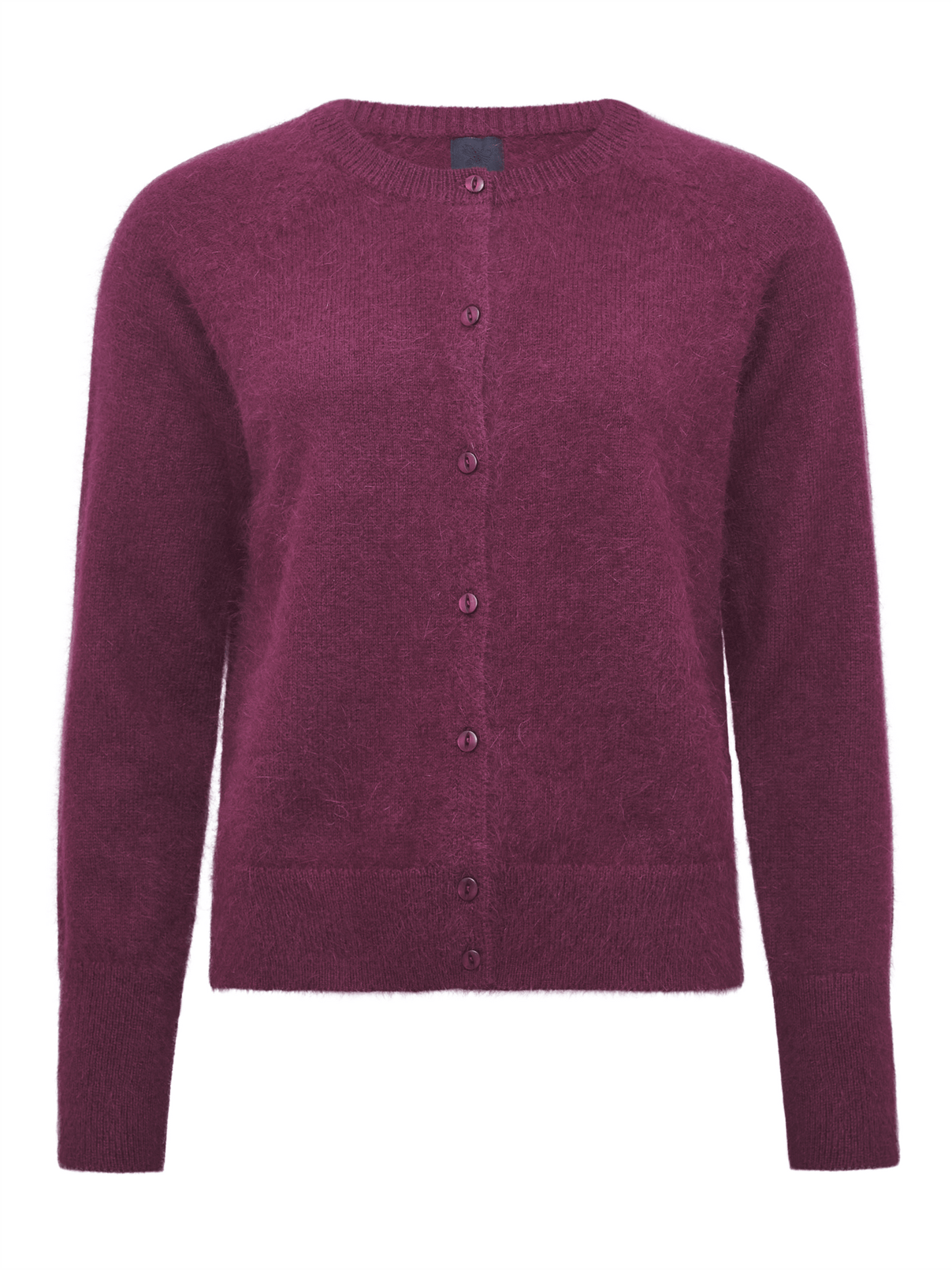 Eva Cardigan - Plum - at home