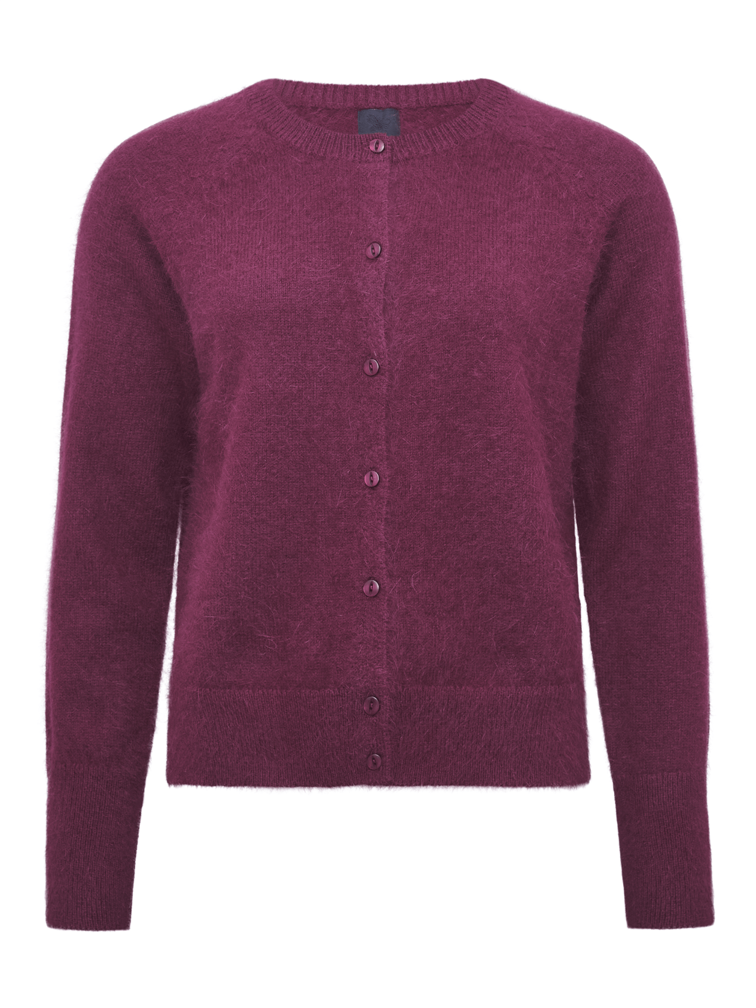 Eva Cardigan - Plum - at home