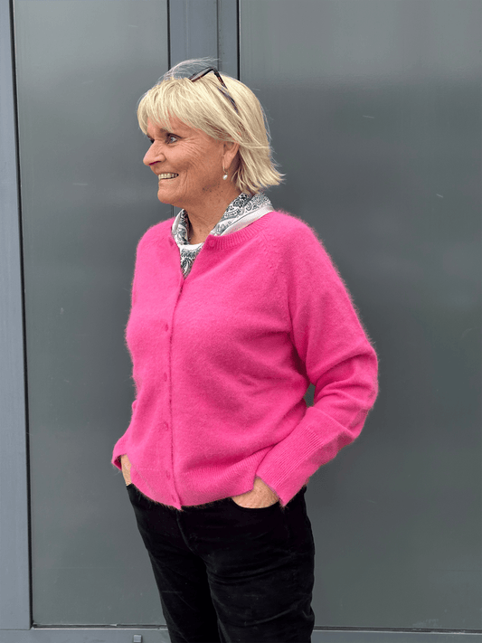 Eva Cardigan - Sangria Sunset - at home