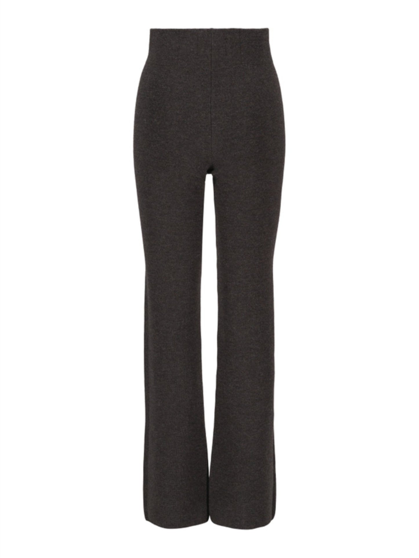 Evi Merino Pants - Dark Brown Melange - at home