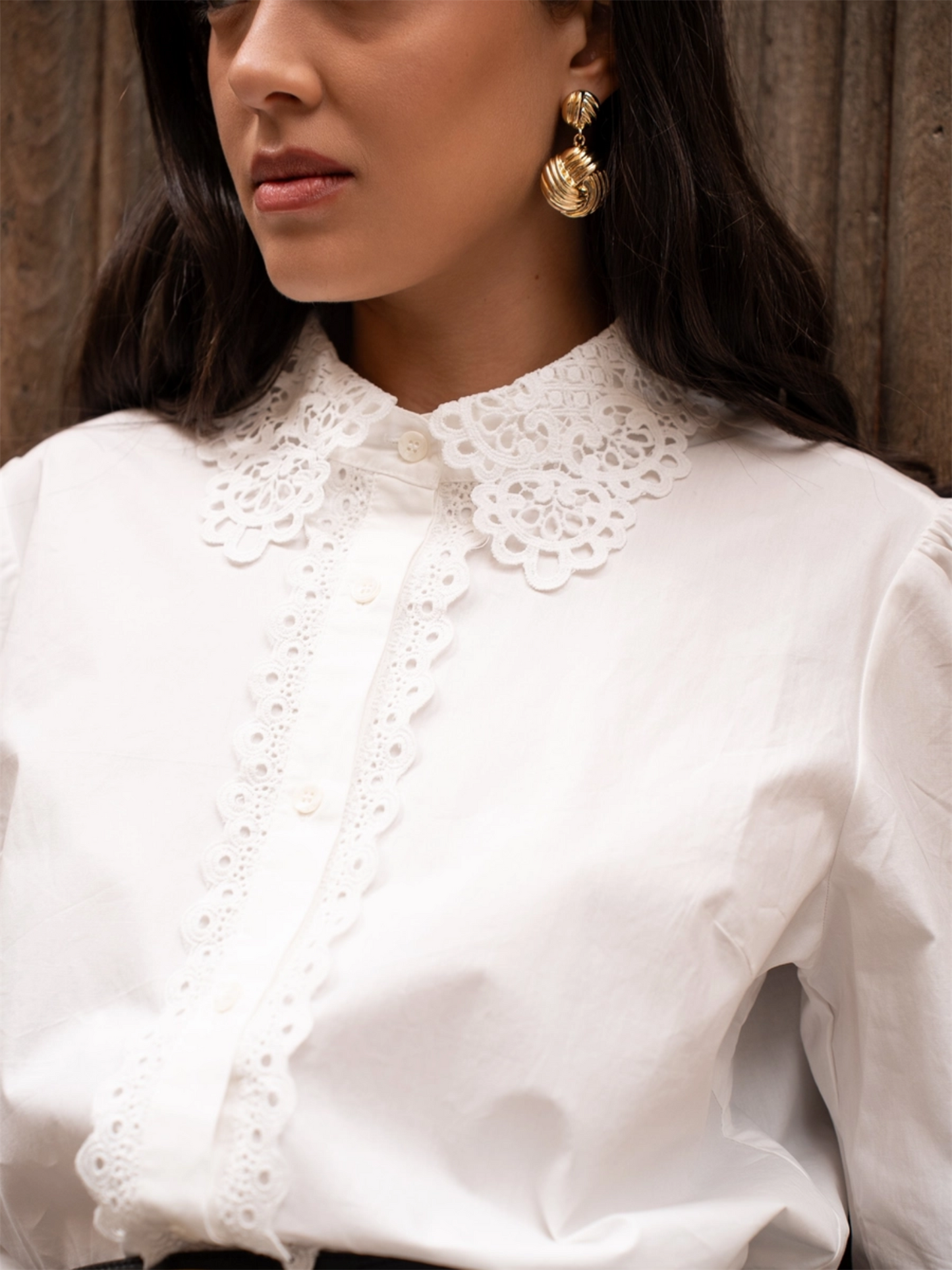 Victorine Cotton Shirt - White